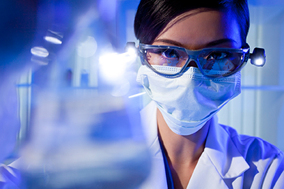 Image of biomedical researcher